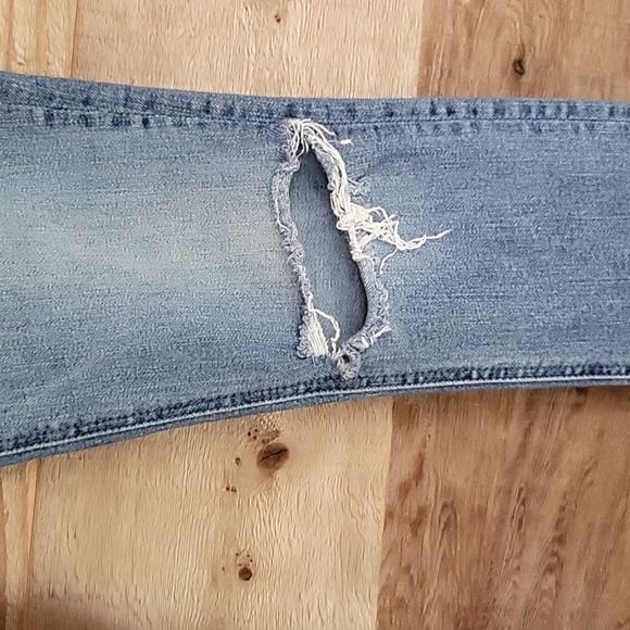 MOTHER Size 25 Mid Rise Dazzler Ankle Fray Jeans in Weekend Warrior - Picture 4 of 11